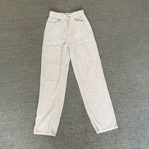 cream corduroy bdg baggy jeans